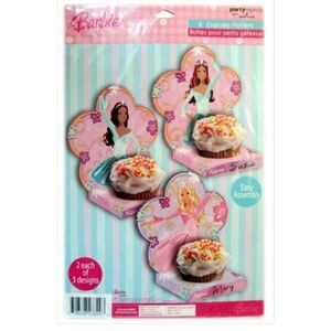 Barbie Hallmark Princess Cupcake Holders (6ct) Birthday Party Supplies